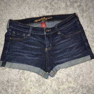dark wash size 7 Arizona short shorts